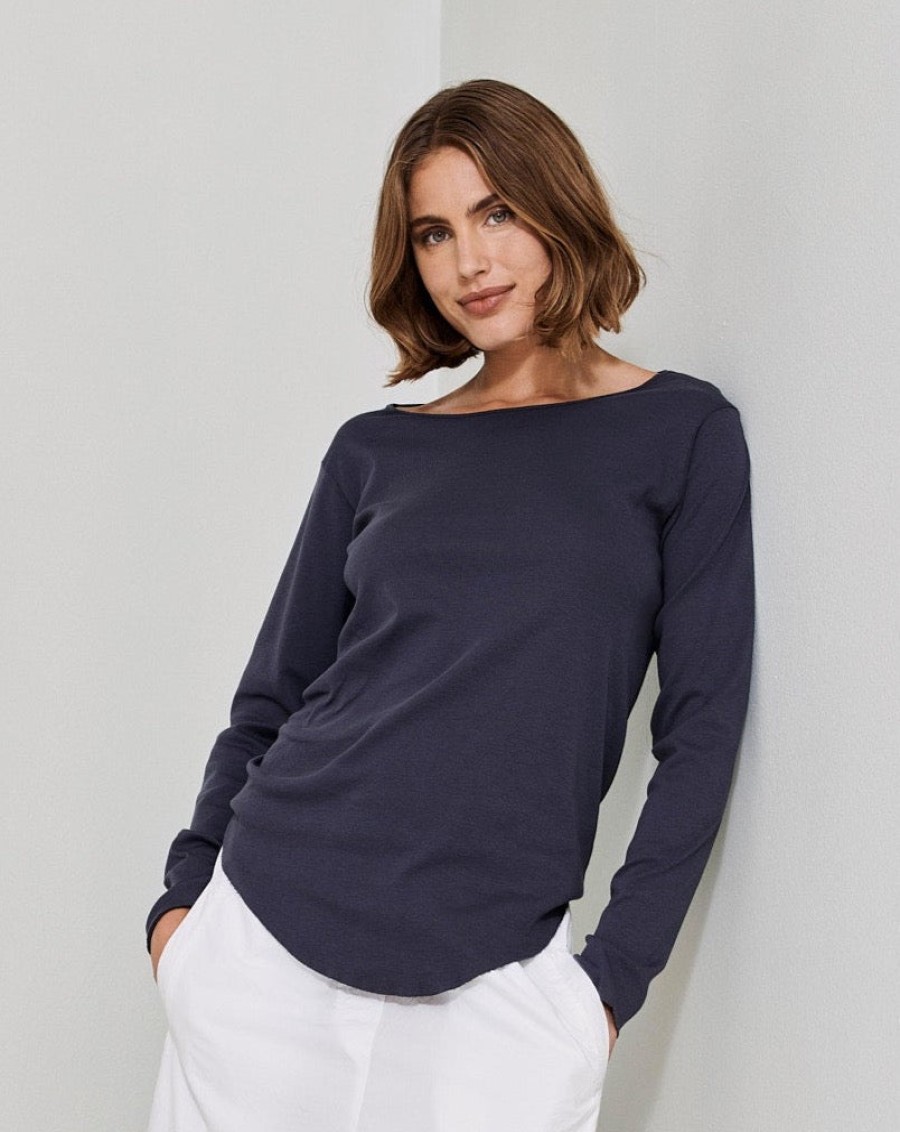 Shirts & Blouses Kristensen Du Nord | Cotton Rib L/S Tee 